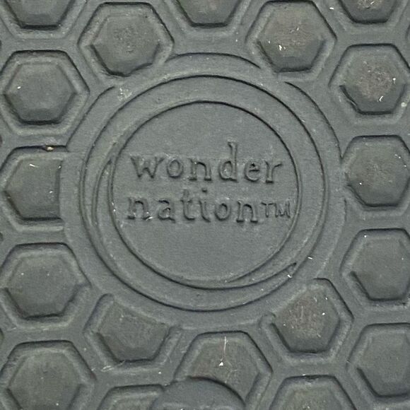Wonder Nation Unisex Black White Flip Flop Sandals Toddler Size 7/8 - Picture 9 of 11